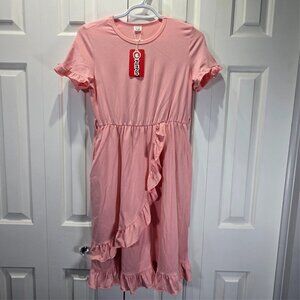 NWT Tween Girl Pink Casual Dress – Size 11-12 Years
